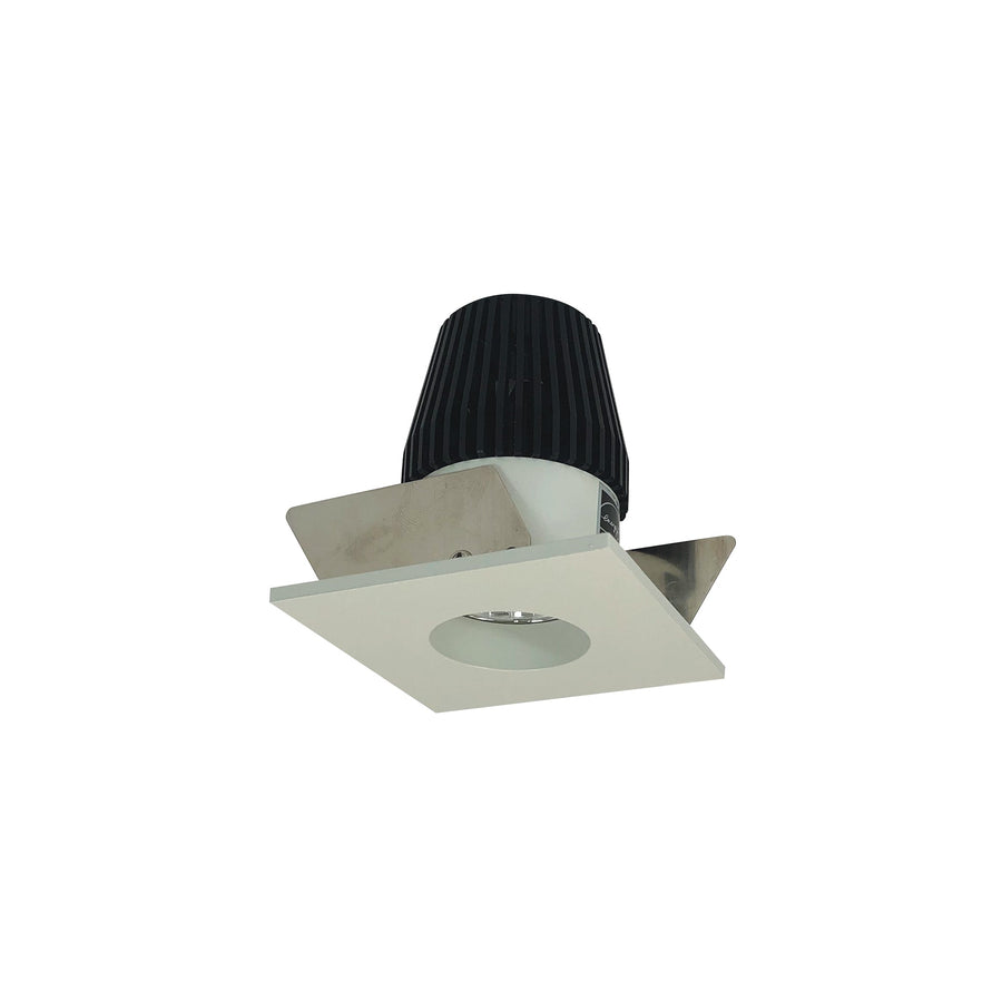 Nora NIO-1SNGCDXWW 1 inch Iolite LED NTF Square Reflector with Round Aperture, 600lm, Comfort Dim, White Reflector / White Flange