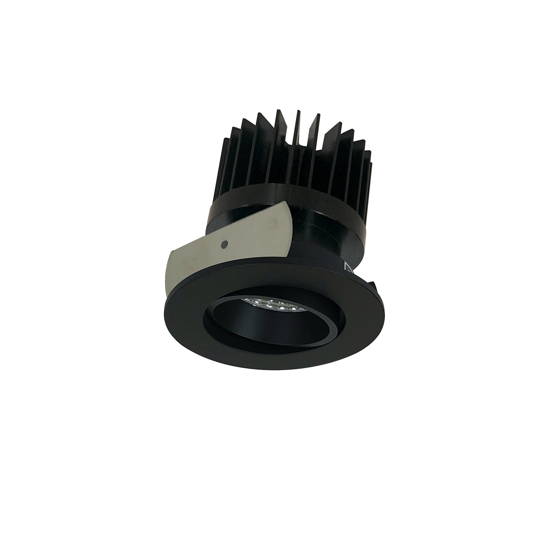 Nora NIOB-2RC35XBB/HL 2 inch Iolite LED Round Adjustable Cone Reflector, 1500lm/2000lm/2500lm (varies by housing), 3500K, Black Reflector / Black Flange