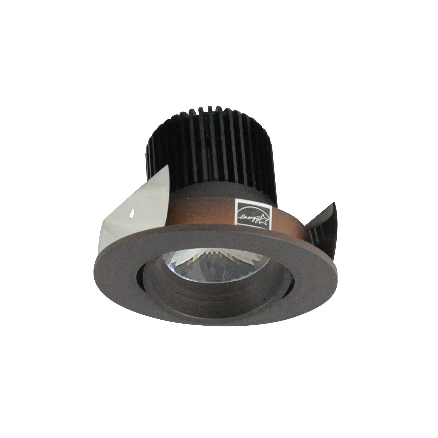 Nora NIOB-2RC27QBZ 2 inch Iolite LED Round Adjustable Cone Reflector, 10-Degree Optic, 800lm / 12W, 2700K, Bronze Reflector / Bronze Flange