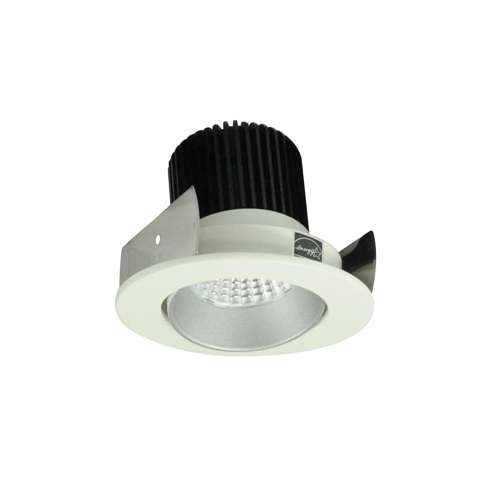 Nora NIOB-2RC27XHW/10 2 inch Iolite LED Round Adjustable Cone Reflector, 1000lm / 14W, 2700K, Haze Reflector / White Flange