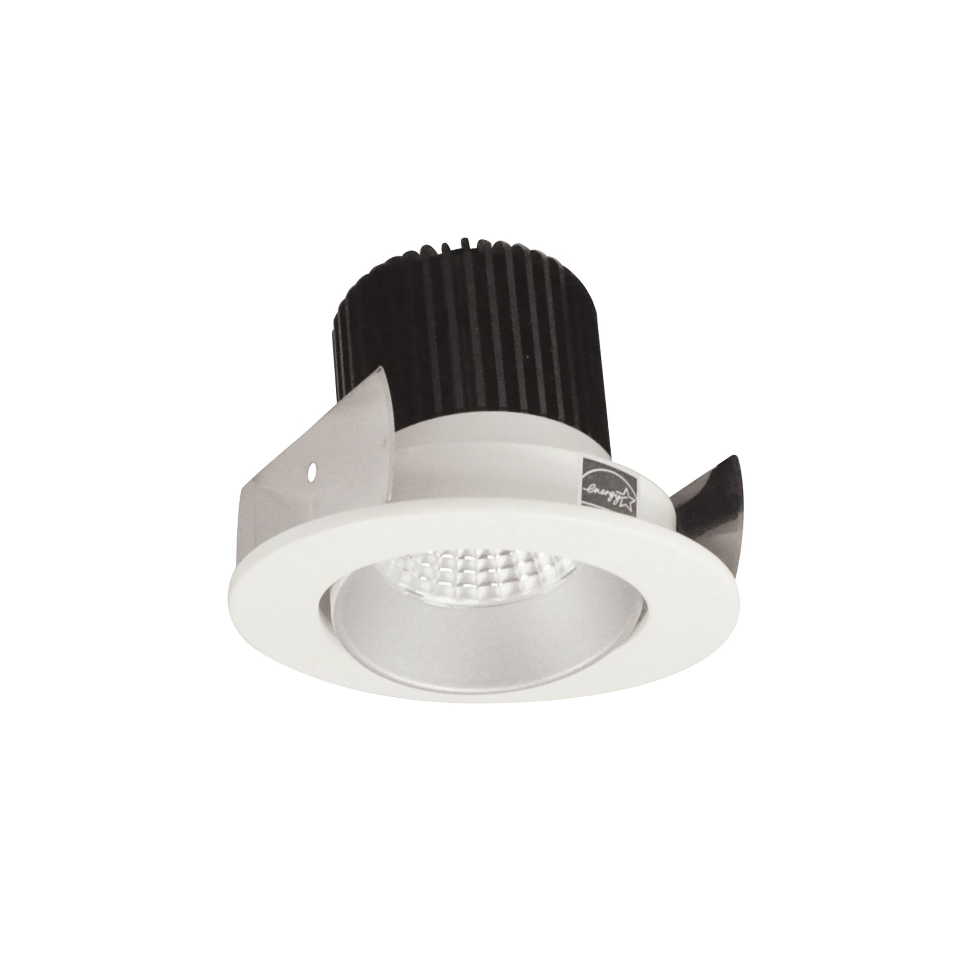 Nora NIOB-2RC35XHZMPW/10 2 inch Iolite LED Round Adjustable Cone Reflector, 1000lm / 14W, 3500K, Haze Reflector / Matte Powder White Flange