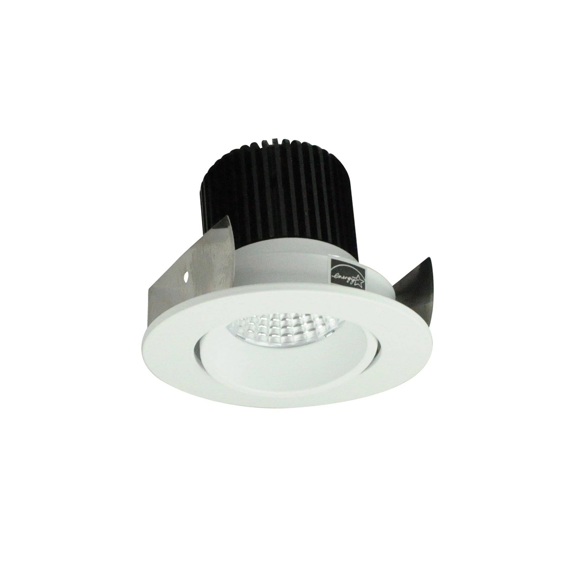 Nora NIOB-2RC27XMPW/10 2 inch Iolite LED Round Adjustable Cone Reflector, 1000lm / 14W, 2700K, Matte Powder White Reflector / Matte Powder White Flange