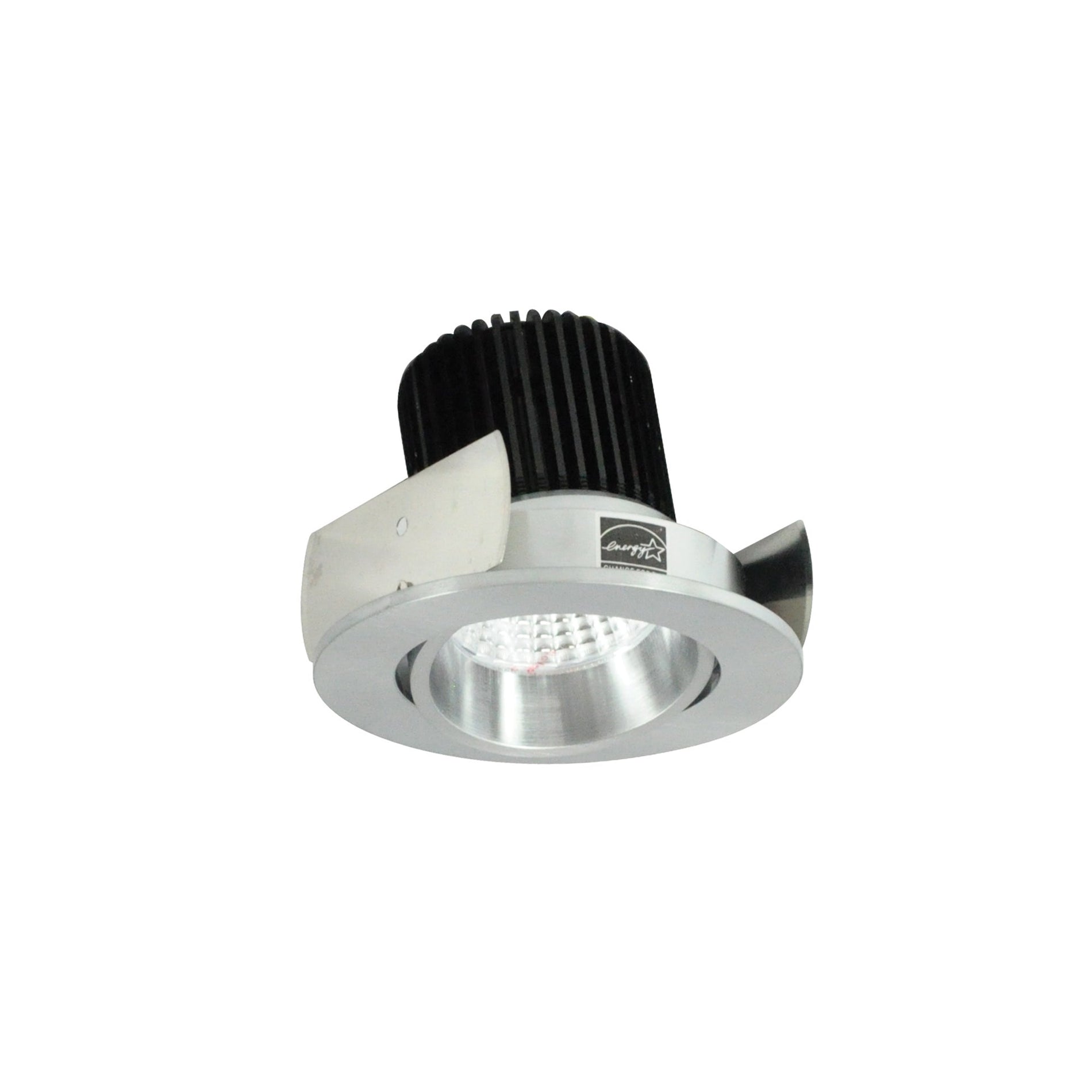 Nora NIOB-2RC50XNN 2 inch Iolite LED Round Adjustable Cone Reflector, 800lm / 14W, 5000K, Natural Metal Reflector / Natural Metal Flange