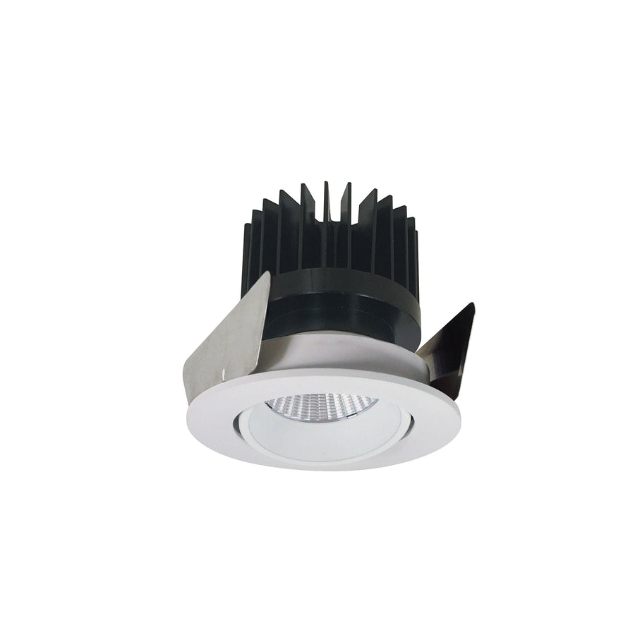 Nora NIOB-2RC40XWW/HL 2 inch Iolite LED Round Adjustable Cone Reflector, 1500lm/2000lm/2500lm (varies by housing), 4000K, White Reflector / White Flange
