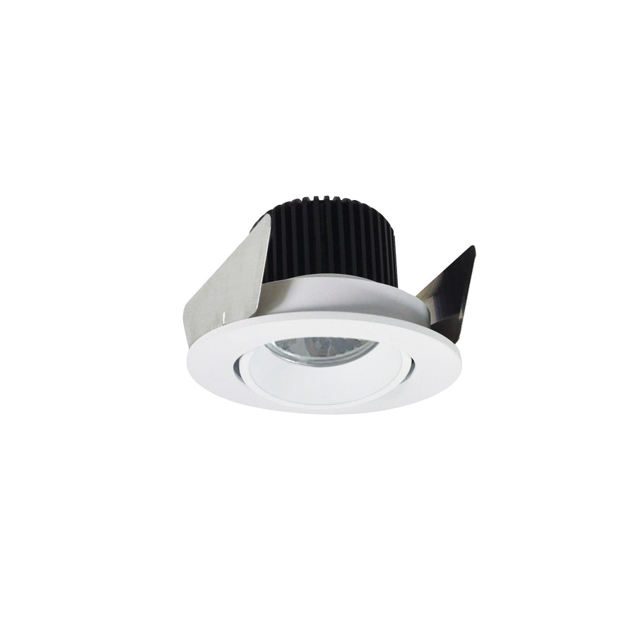 Nora NIOB-2RC40QWW 2 inch Iolite LED Round Adjustable Cone Reflector, 10-Degree Optic, 800lm / 12W, 4000K, White Reflector / White Flange