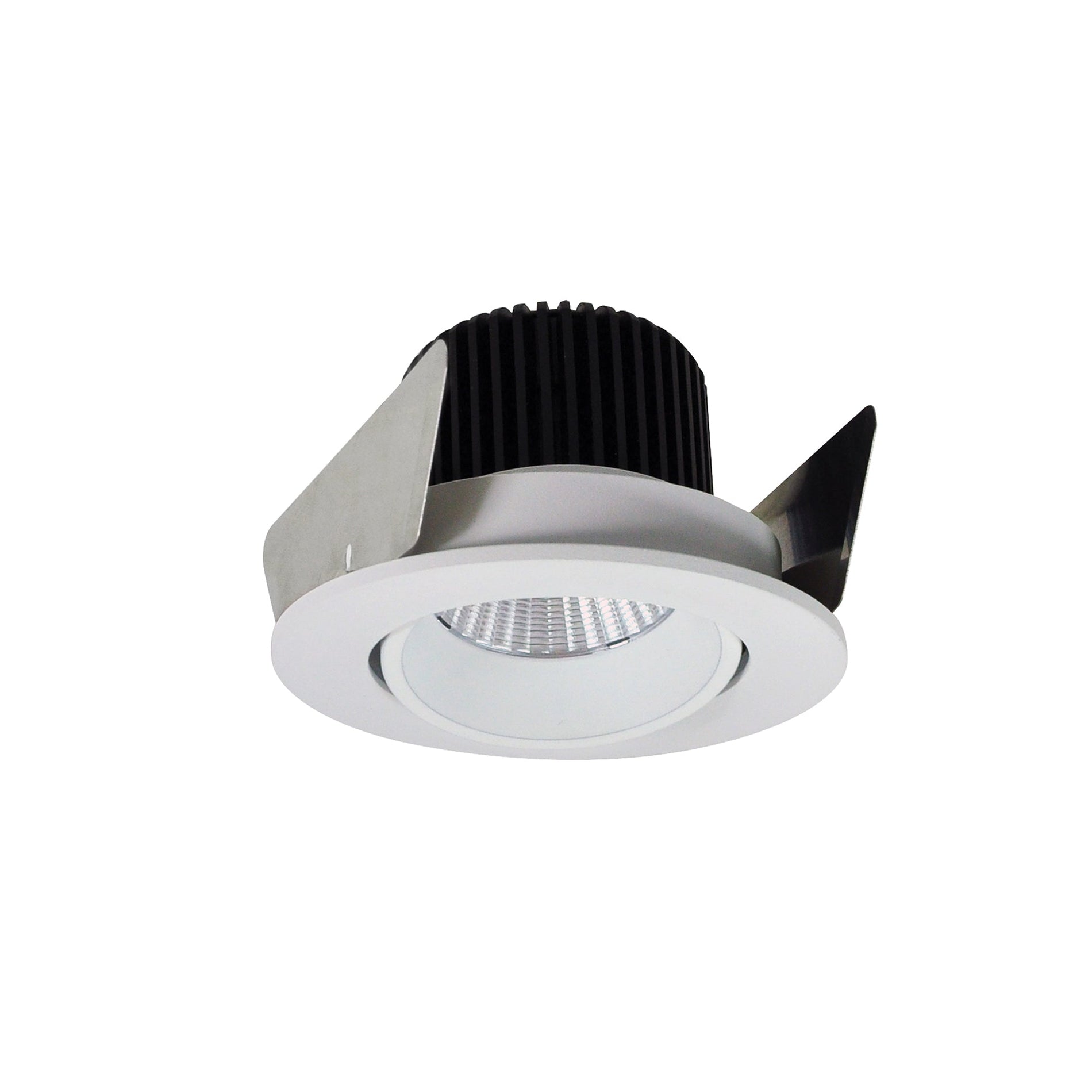 Nora NIOB-2RC27XWW/10 2 inch Iolite LED Round Adjustable Cone Reflector, 1000lm / 14W, 2700K, White Reflector / White Flange