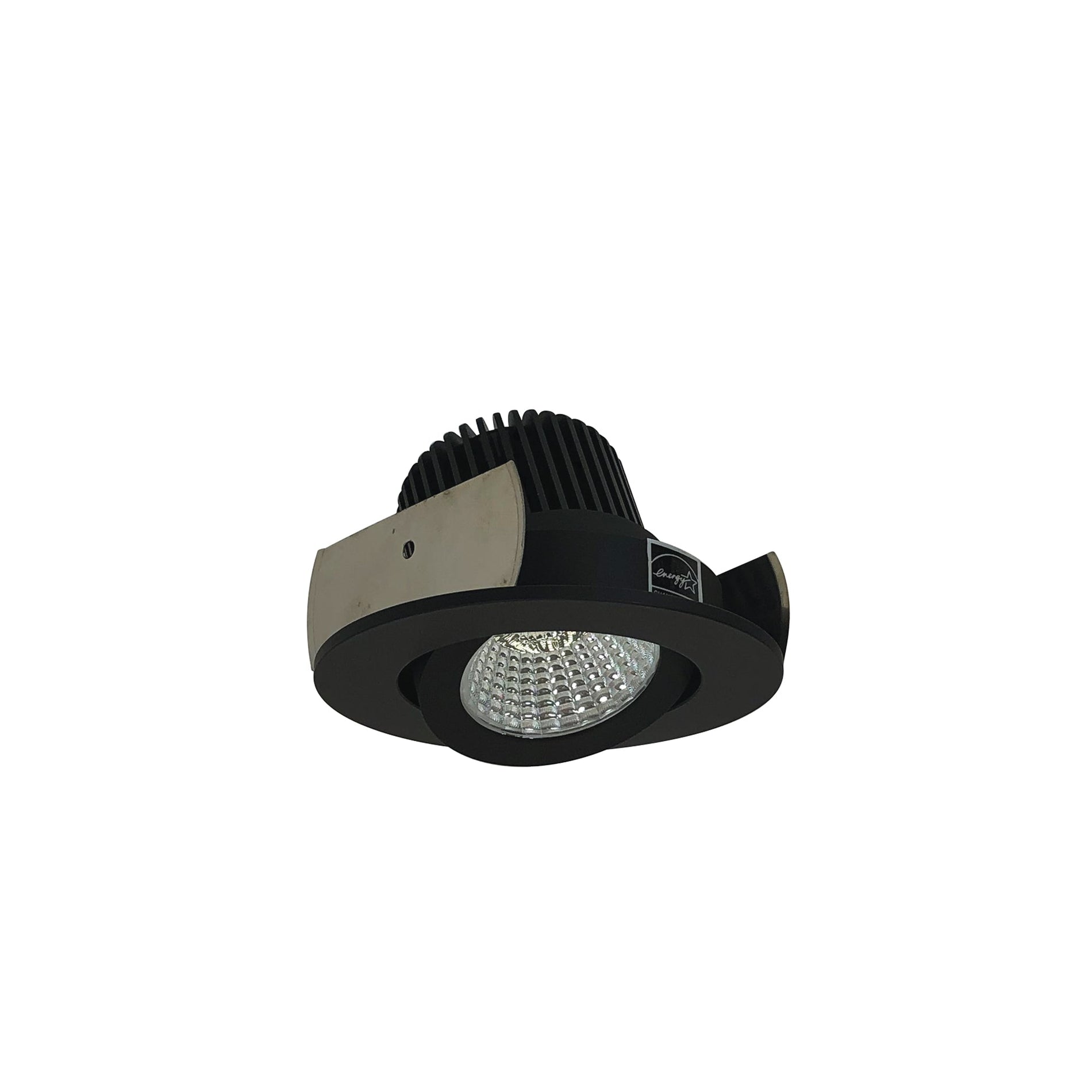 Nora NIOB-2RGCDXBB 2 inch Iolite LED Round Adjustable Gimbal, 800lm / 14W, Comfort Dim, Black Finish