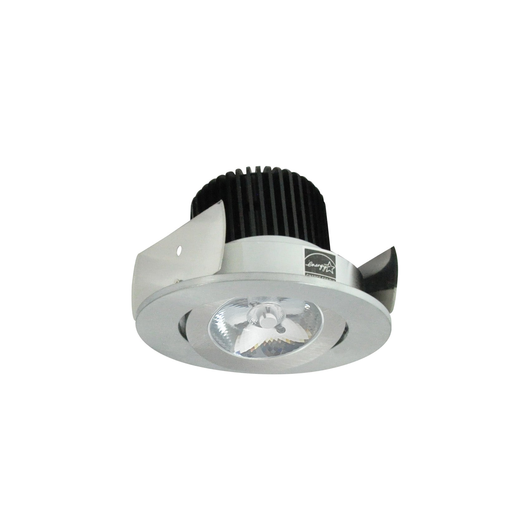 Nora NIOB-2RG27QNN 2 inch Iolite LED Round Adjustable Gimbal, 10-Degree Optic, 850lm / 12W, 2700K, Natural Metal Finish