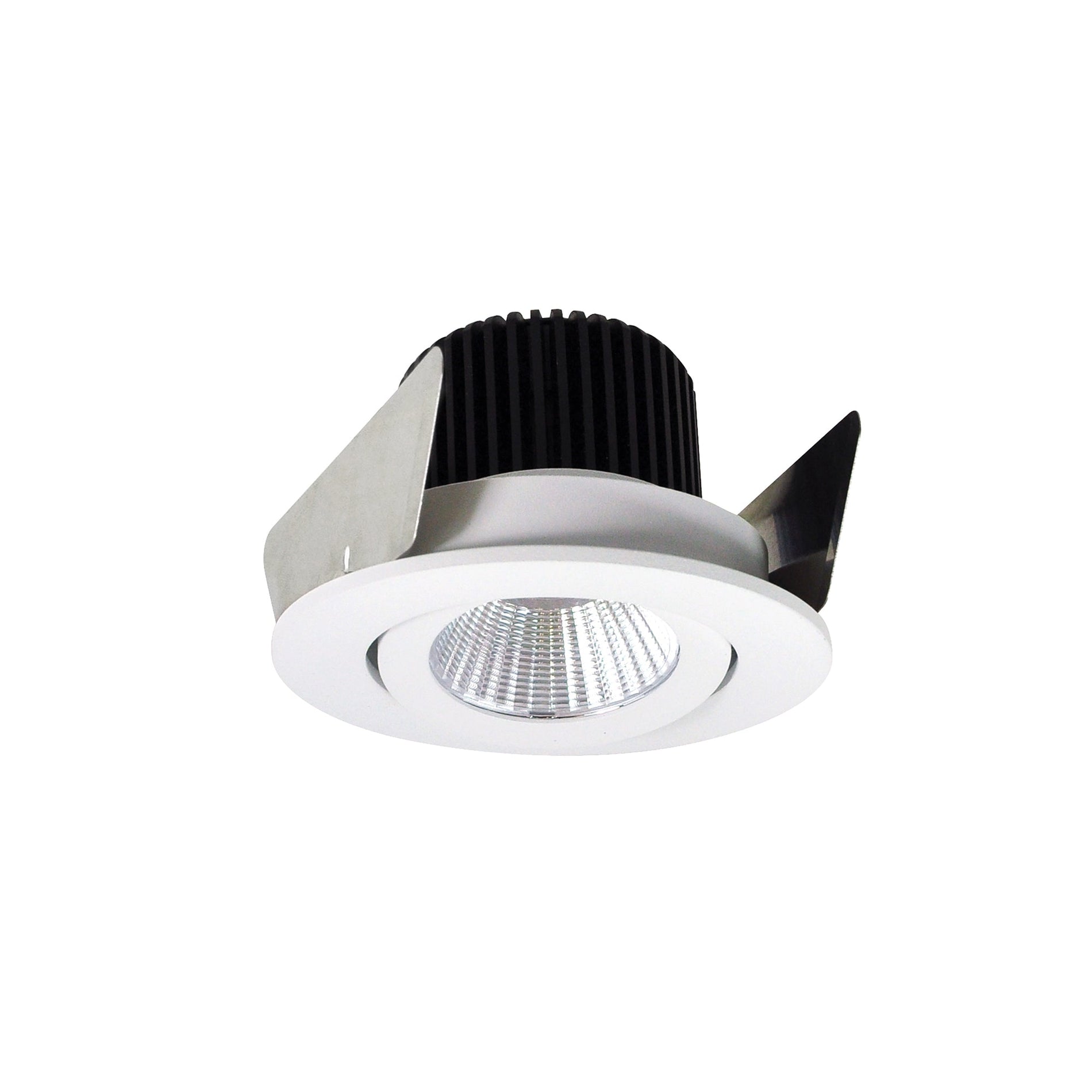 Nora NIOB-2RG40XWW/10 2 inch Iolite LED Round Adjustable Gimbal, 1000lm / 14W, 4000K, White Finish