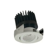 Nora NIOB-2RG50XWW/HL 2 inch Iolite LED Round Adjustable Gimbal, 1500lm/2000lm/2500lm (varies by housing), 5000K, White Finish