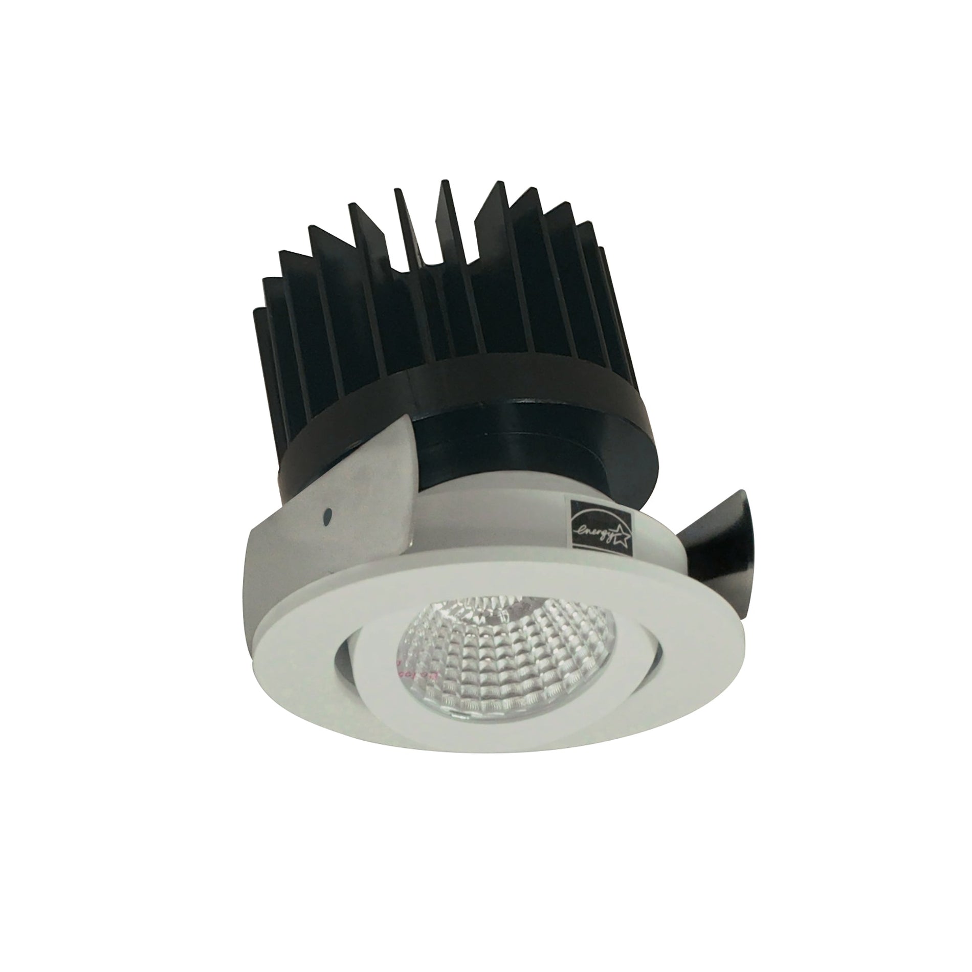 Nora NIOB-2RG40XWW/HL 2 inch Iolite LED Round Adjustable Gimbal, 1500lm/2000lm/2500lm (varies by housing), 4000K, White Finish