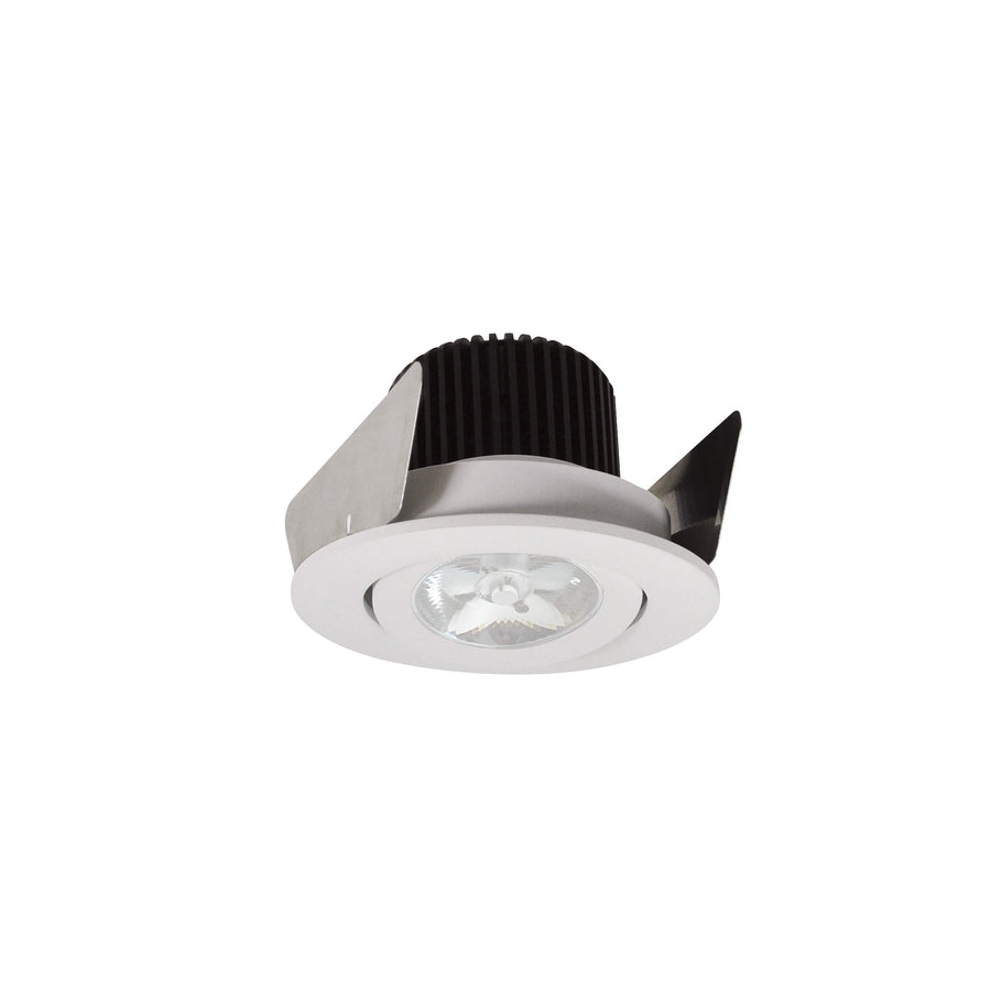 Nora NIOB-2RG35QWW 2 inch Iolite LED Round Adjustable Gimbal, 10-Degree Optic, 850lm / 12W, 3500K, White Finish
