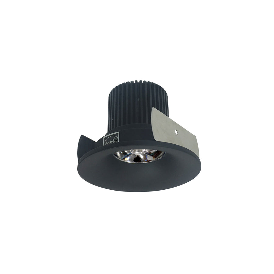 Nora NIOB-2RNB35QBB 2 inch Iolite LED Round Bullnose, 10-Degree Optic, 850lm / 12W, 3500K, Black Finish