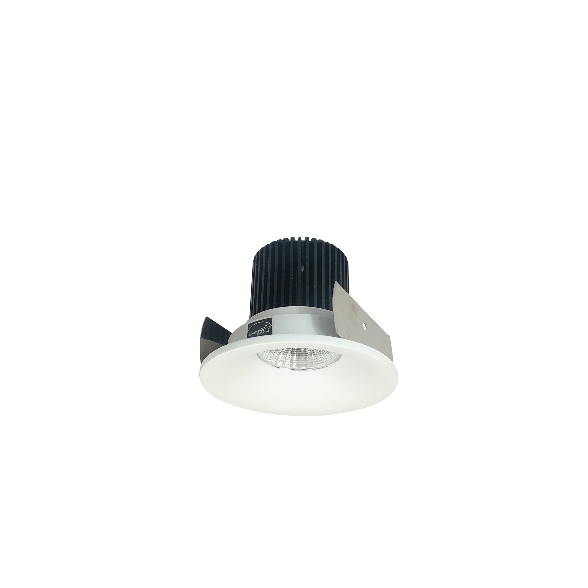 Nora NIOB-2RNB27XMPW/10 2 inch Iolite LED Round Bullnose, 1000lm / 14W, 2700K, Matte Powder White Finish