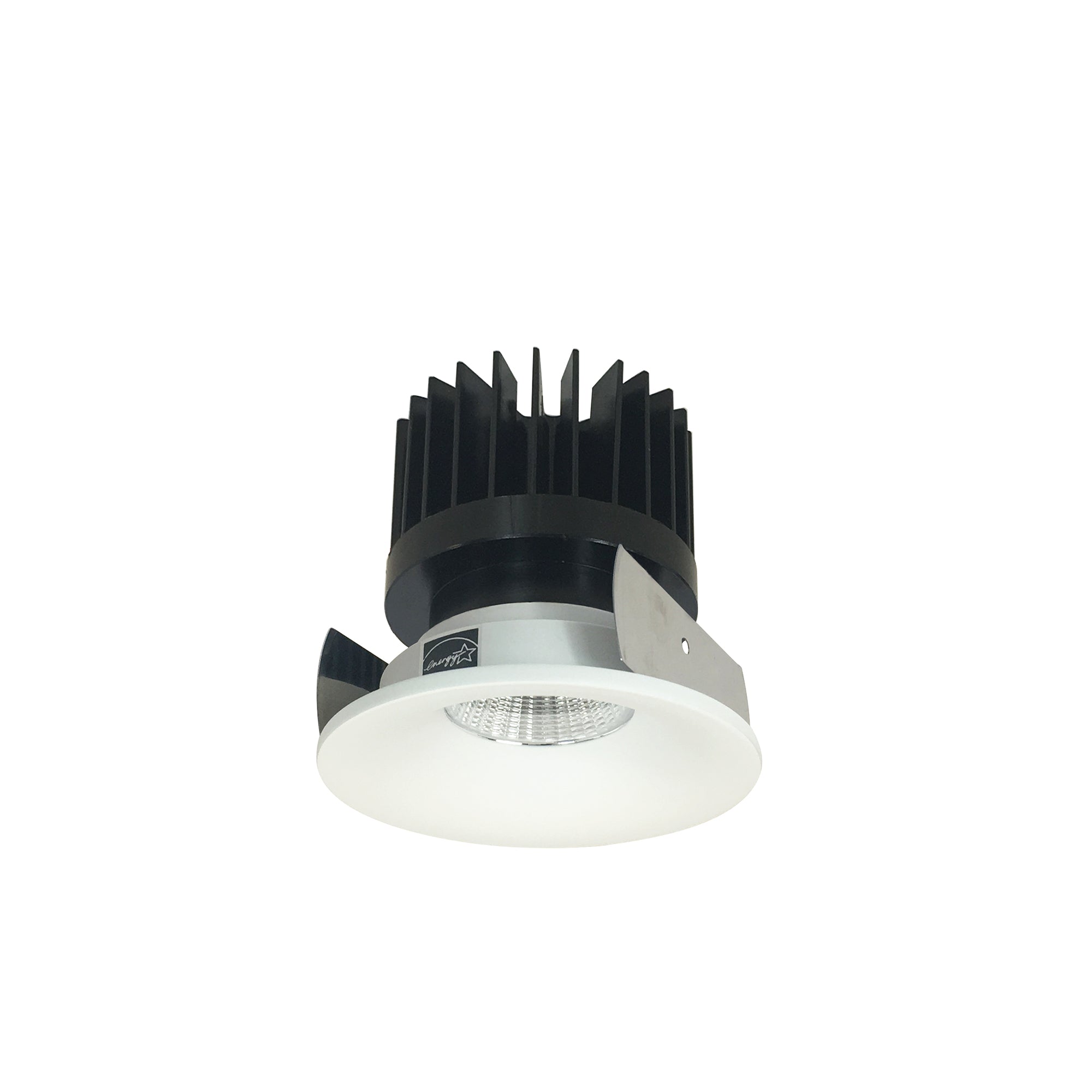 Nora NIOB-2RNB27XMPW/HL 2 inch Iolite LED Round Bullnose, 1500lm/2000lm/2500lm (varies by housing), 2700K, Matte Powder White Finish