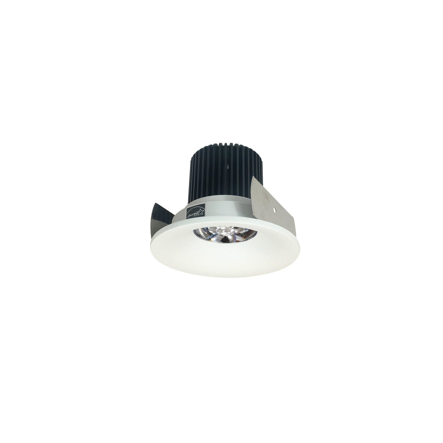 Nora NIOB-2RNB40QMPW 2 inch Iolite LED Round Bullnose, 10-Degree Optic, 850lm / 12W, 4000K, Matte Powder White Finish