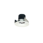 Nora NIOB-2RNB27QMPW 2 inch Iolite LED Round Bullnose, 10-Degree Optic, 850lm / 12W, 2700K, Matte Powder White Finish