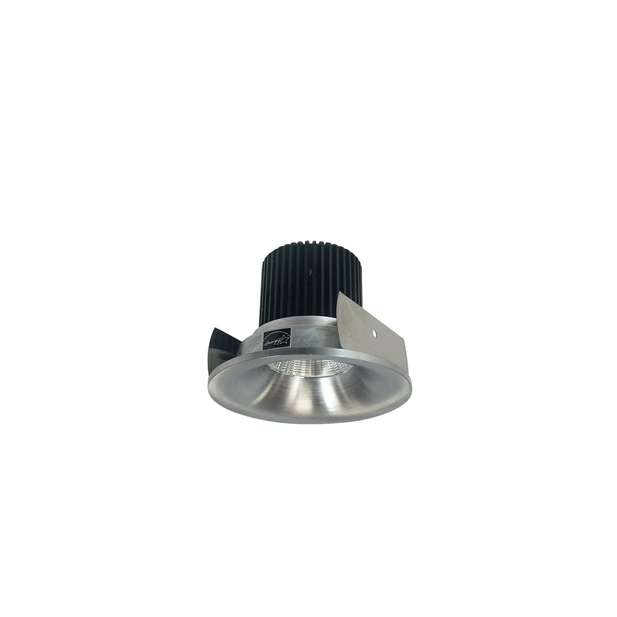 Nora NIOB-2RNBCDXNN 2 inch Iolite LED Round Bullnose, 800lm / 14W, Comfort Dim, Natural Metal Finish