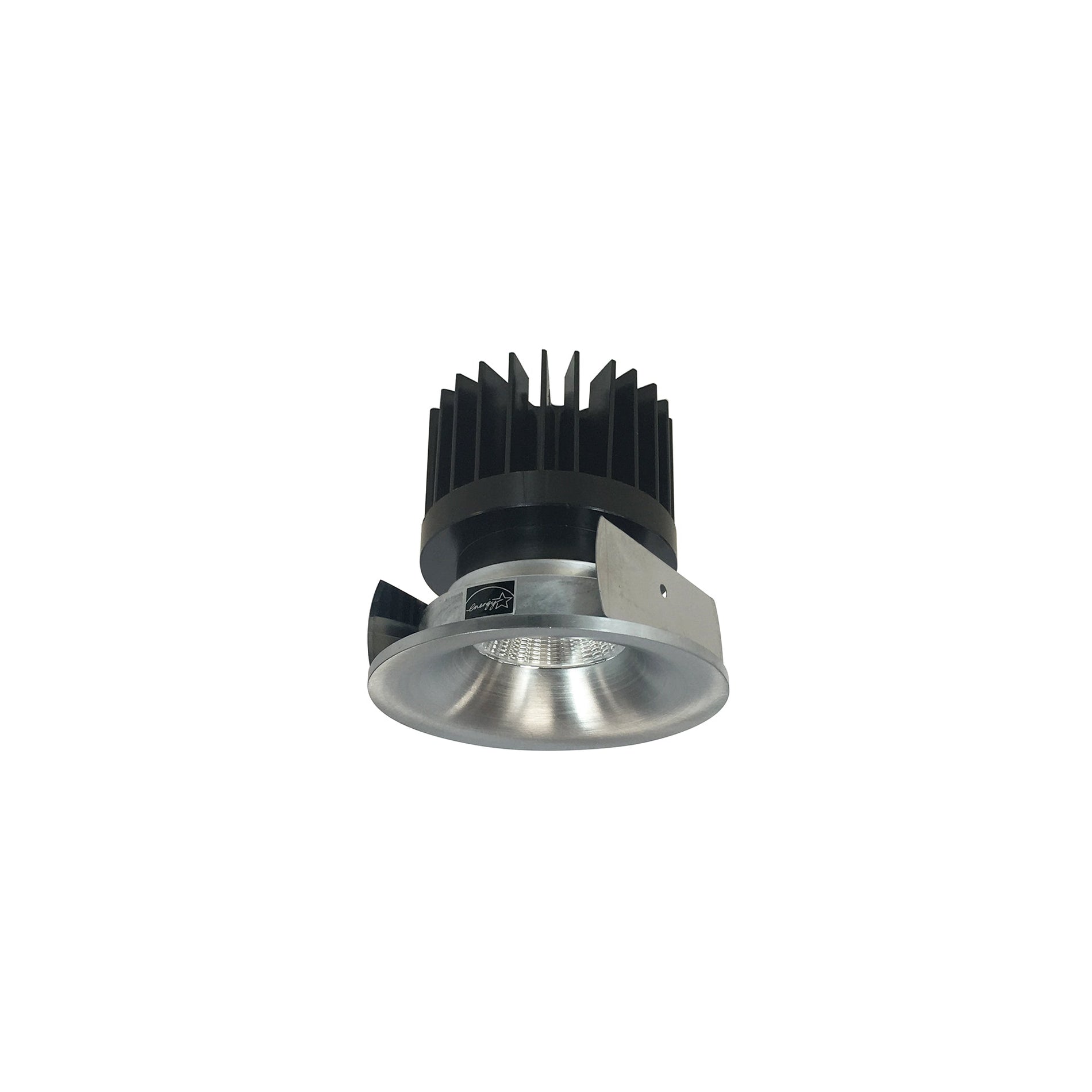 Nora NIOB-2RNB27XNN/HL 2 inch Iolite LED Round Bullnose, 1500lm/2000lm/2500lm (varies by housing), 2700K, Natural Metal Finish