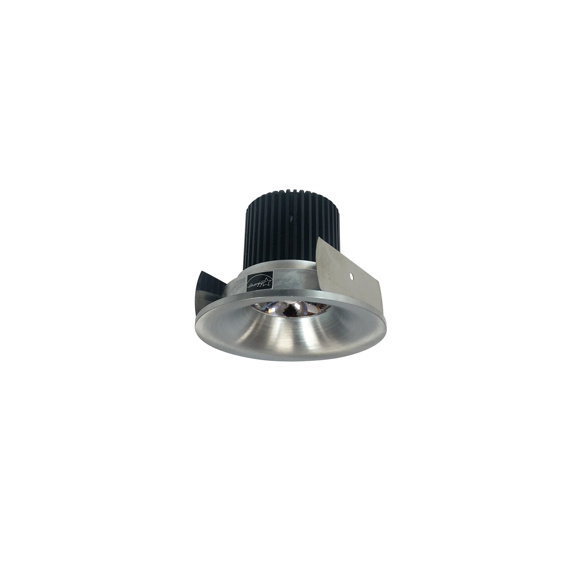 Nora NIOB-2RNB35QNN 2 inch Iolite LED Round Bullnose, 10-Degree Optic, 850lm / 12W, 3500K, Natural Metal Finish
