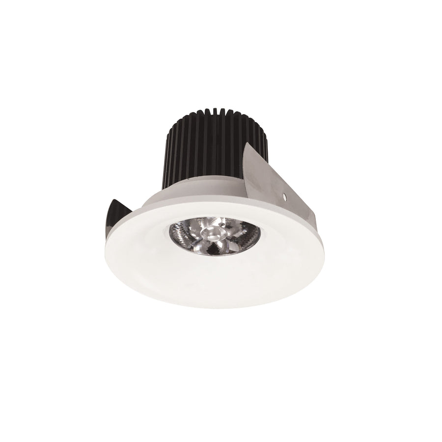 Nora NIOB-2RNB40QWW 2 inch Iolite LED Round Bullnose, 10-Degree Optic, 850lm / 12W, 4000K, White Finish
