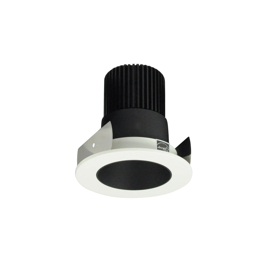 Nora NIOB-2RNDC50XBW 2 inch Iolite LED Round Reflector, 800lm / 14W, 5000K, Black Reflector / White Flange
