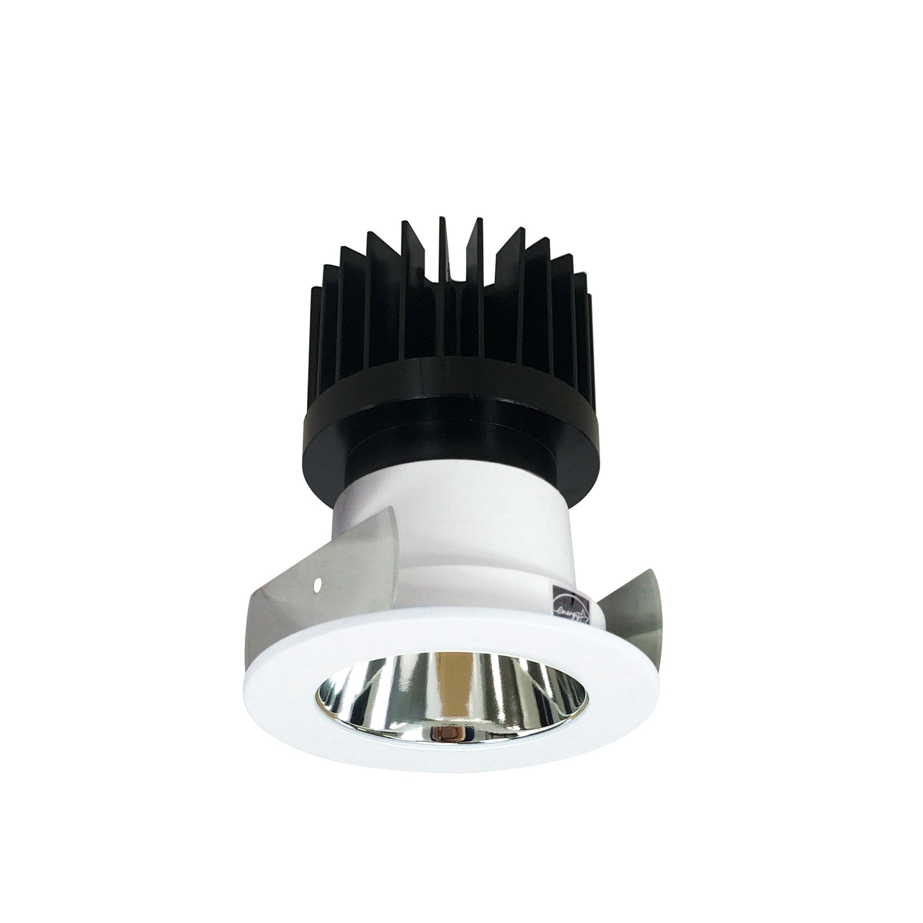 Nora NIOB-2RNDC50XCMPW/HL 2 inch Iolite LED Round Reflector, 1500lm/2000lm/2500lm (varies by housing), 5000K, Specular Clear Reflector / Matte Powder White Flange