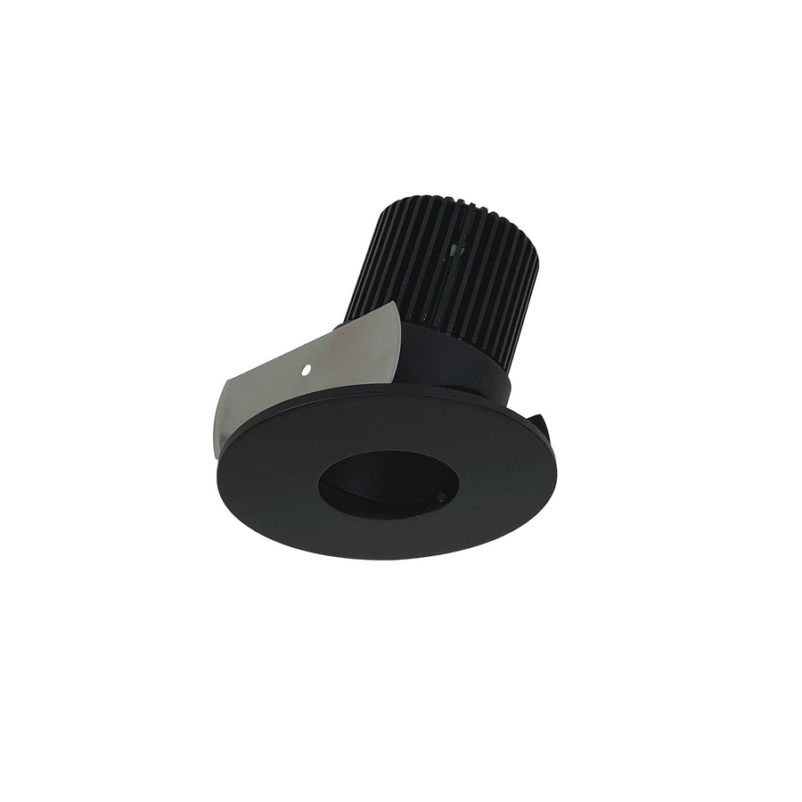 Nora NIOB-2RPHA30QBB 2 inch Iolite LED Round Adjustable Pinhole, 10-Degree Optic, 650lm / 12W, 3000K, Black Pinhole / Black Flange