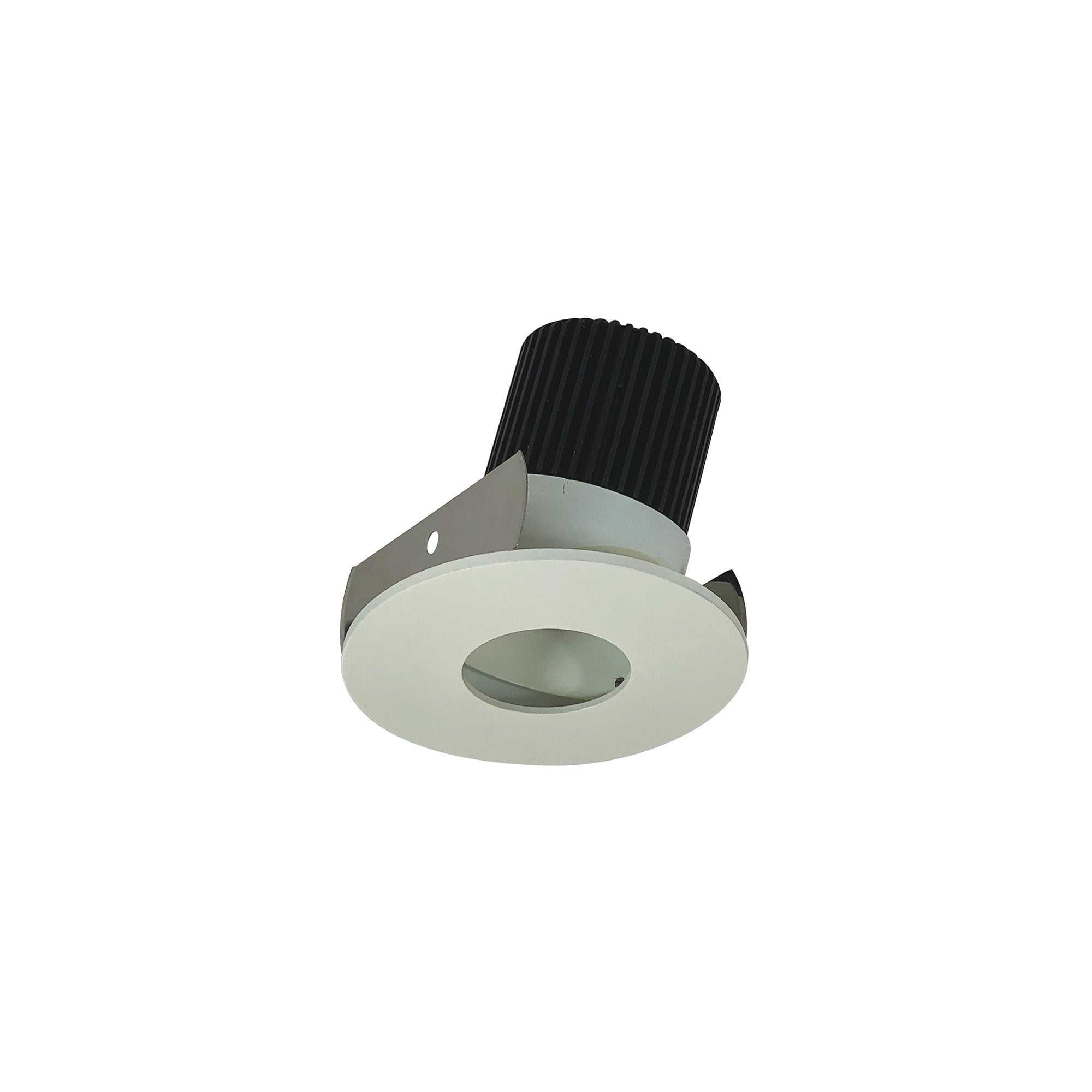 Nora NIOB-2RPHA30XWW/10 2 inch Iolite LED Round Adjustable Pinhole, 1000lm / 14W, 3000K, White Pinhole / White Flange