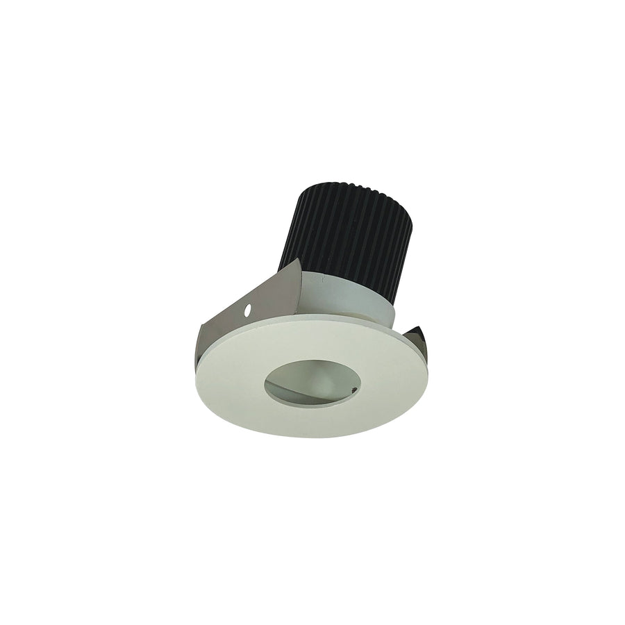 Nora NIOB-2RPHA35XWW/10 2 inch Iolite LED Round Adjustable Pinhole, 1000lm / 14W, 3500K, White Pinhole / White Flange