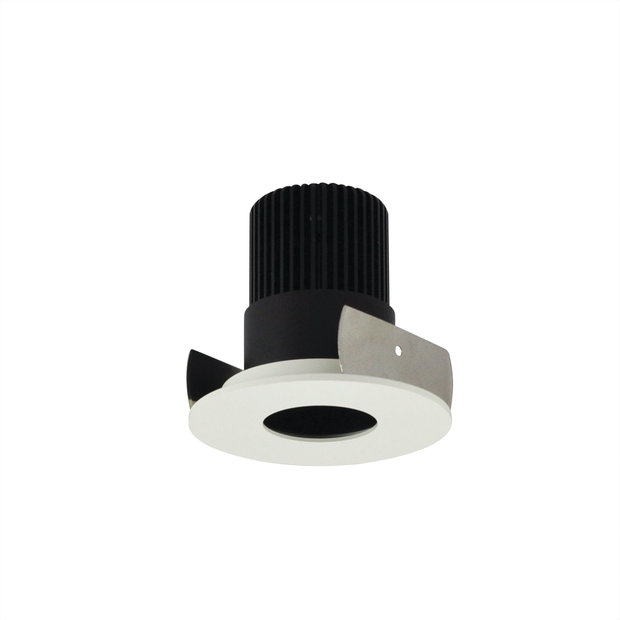 Nora NIOB-2RPH35XBMPW/10 2 inch Iolite LED Round Pinhole, 1000lm / 14W, 3500K, Black Pinhole / Matte Powder White Flange