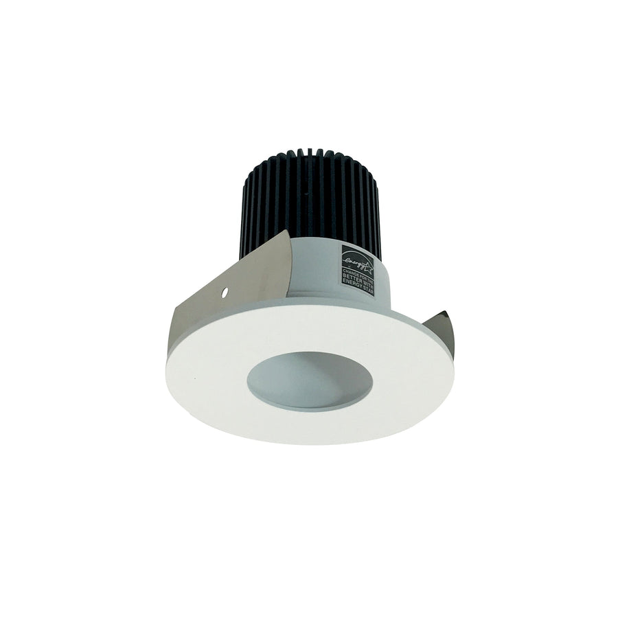 Nora NIOB-2RPH35XMPW/10 2 inch Iolite LED Round Pinhole, 1000lm / 14W, 3500K, Matte Powder White Pinhole / Matte Powder White Flange