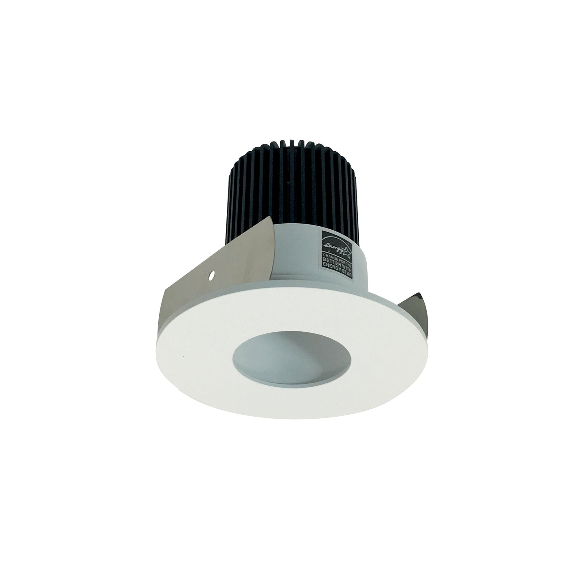 Nora NIOB-2RPH40XMPW/10 2 inch Iolite LED Round Pinhole, 1000lm / 14W, 4000K, Matte Powder White Pinhole / Matte Powder White Flange