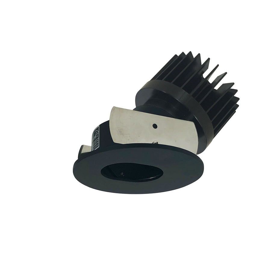 Nora NIOB-2RSL50XBB/HL 2 inch Iolite LED Round Adjustable Slot Aperture, 1500lm/2000lm/2500lm (varies by housing), 5000K, Black Slot Aperture / Black Flange