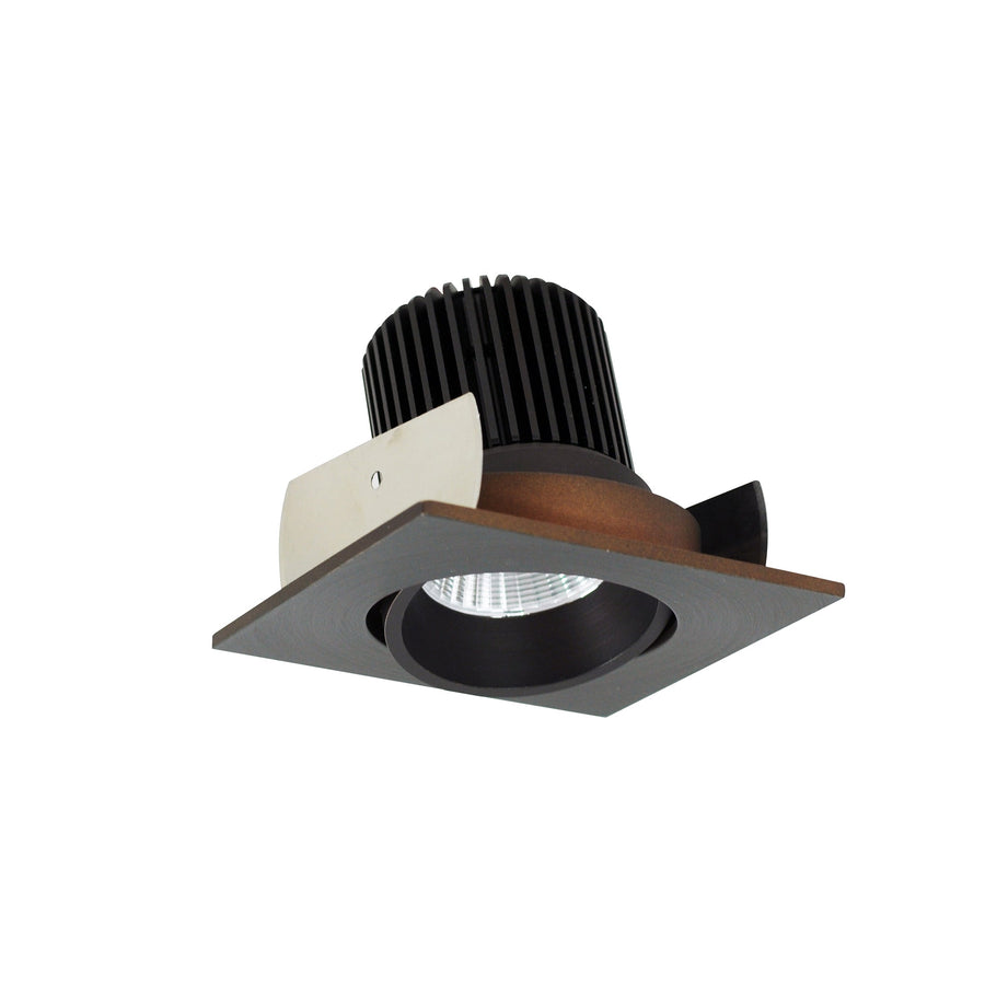 Nora NIOB-2SC27XBZ/10 2 inch Iolite LED Square Adjustable Cone Reflector, 1000lm / 14W, 2700K, Bronze Reflector / Bronze Flange