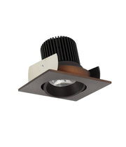 Nora NIOB-2SC40QBZ 2 inch Iolite LED Square Adjustable Cone Reflector, 10-Degree Optic, 800lm / 12W, 4000K, Bronze Reflector / Bronze Flange