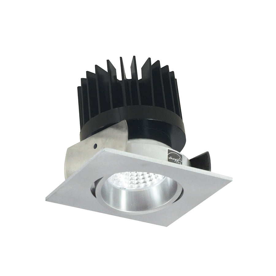 Nora NIOB-2SC27XNN/HL 2 inch Iolite LED Square Adjustable Cone Reflector, 1500lm/2000lm/2500lm (varies by housing), 2700K, Natural Metal Reflector / Natural Metal Flange