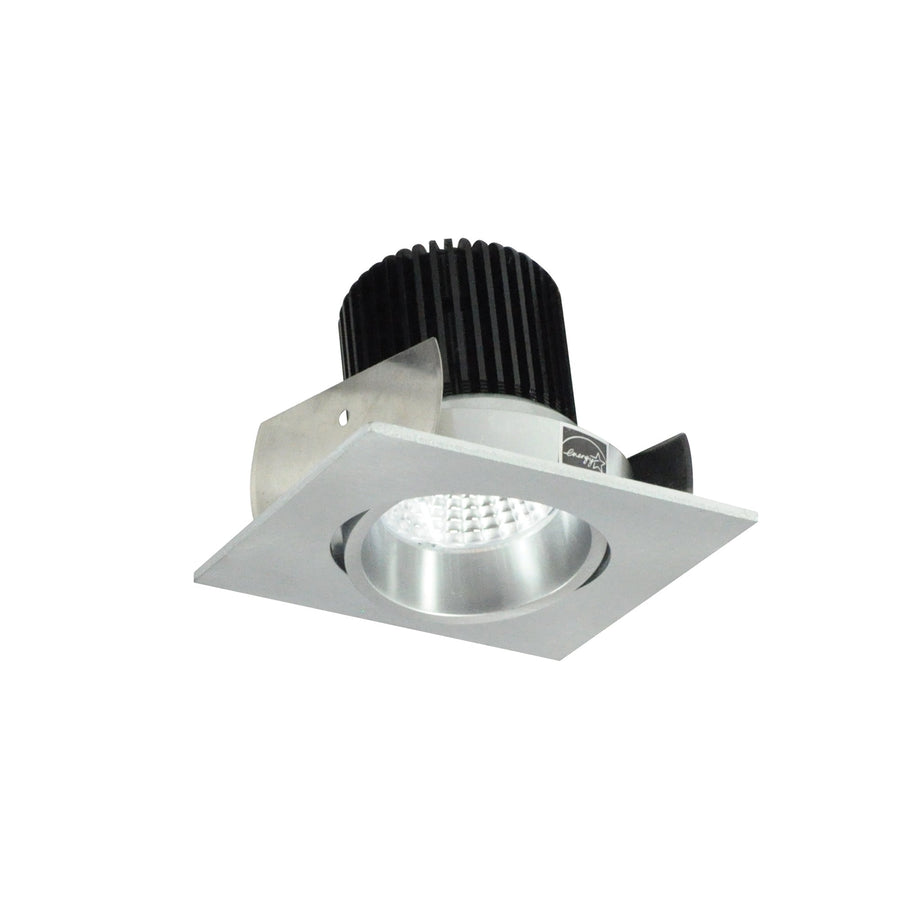 Nora NIOB-2SC40XNN/10 2 inch Iolite LED Square Adjustable Cone Reflector, 1000lm / 14W, 4000K, Natural Metal Reflector / Natural Metal Flange