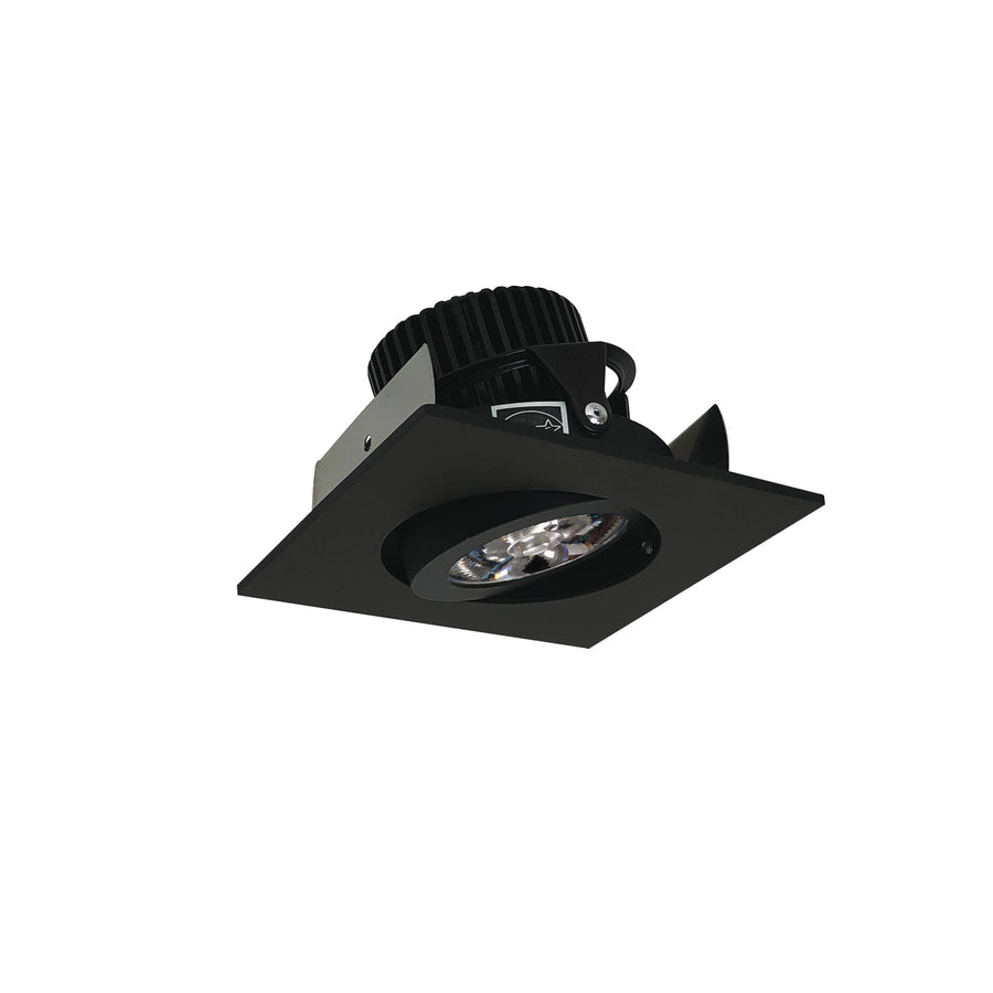 Nora NIOB-2SG27QBB 2 inch Iolite LED Square Adjustable Gimbal, 10-Degree Optic, 850lm / 12W, 2700K, Black Finish