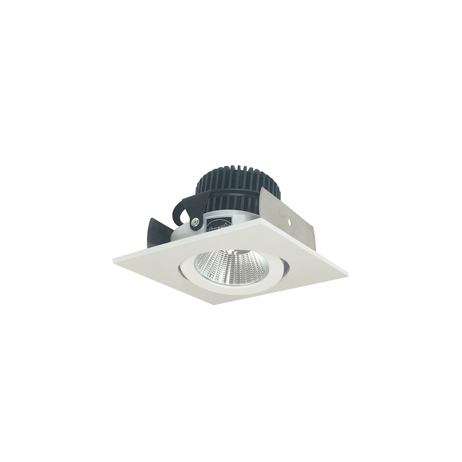 Nora NIOB-2SG30XMPW/10 2 inch Iolite LED Square Adjustable Gimbal, 1000lm / 14W, 3000K, Matte Powder White Finish