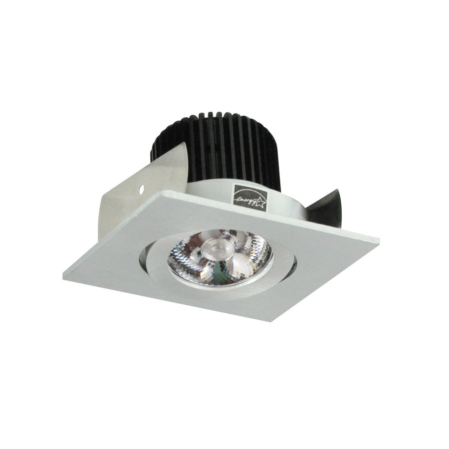 Nora NIOB-2SG27QNN 2 inch Iolite LED Square Adjustable Gimbal, 10-Degree Optic, 850lm / 12W, 2700K, Natural Metal Finish