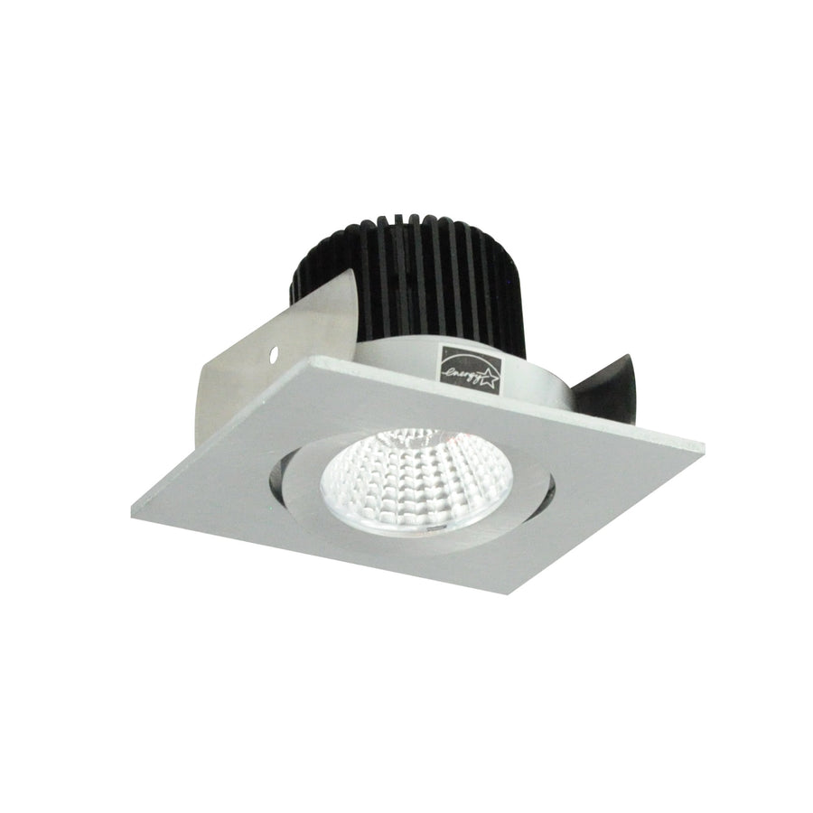 Nora NIOB-2SG30XNN/10 2 inch Iolite LED Square Adjustable Gimbal, 1000lm / 14W, 3000K, Natural Metal Finish