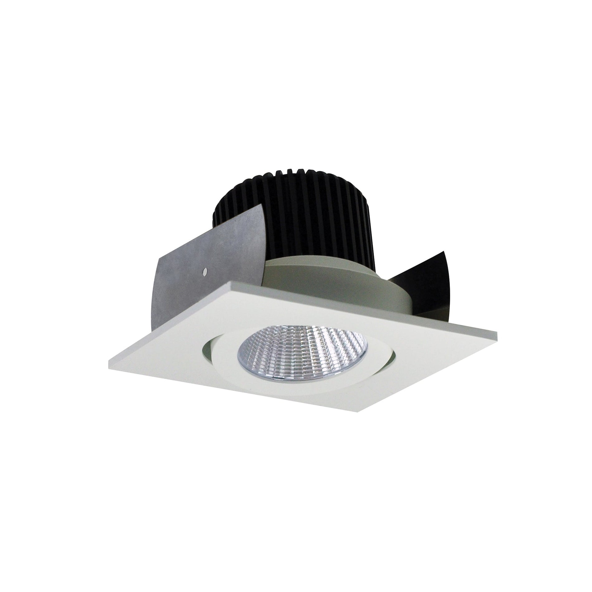 Nora NIOB-2SGCDXWW 2 inch Iolite LED Square Adjustable Gimbal, 800lm / 14W, Comfort Dim, White Finish