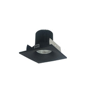 Nora NIOB-2SNBCDXBB 2 inch Iolite LED Square Bullnose, 800lm / 14W, Comfort Dim, Black Finish