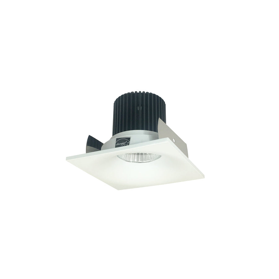 Nora NIOB-2SNBCDXMPW 2 inch Iolite LED Square Bullnose, 800lm / 14W, Comfort Dim, Matte Powder White Finish