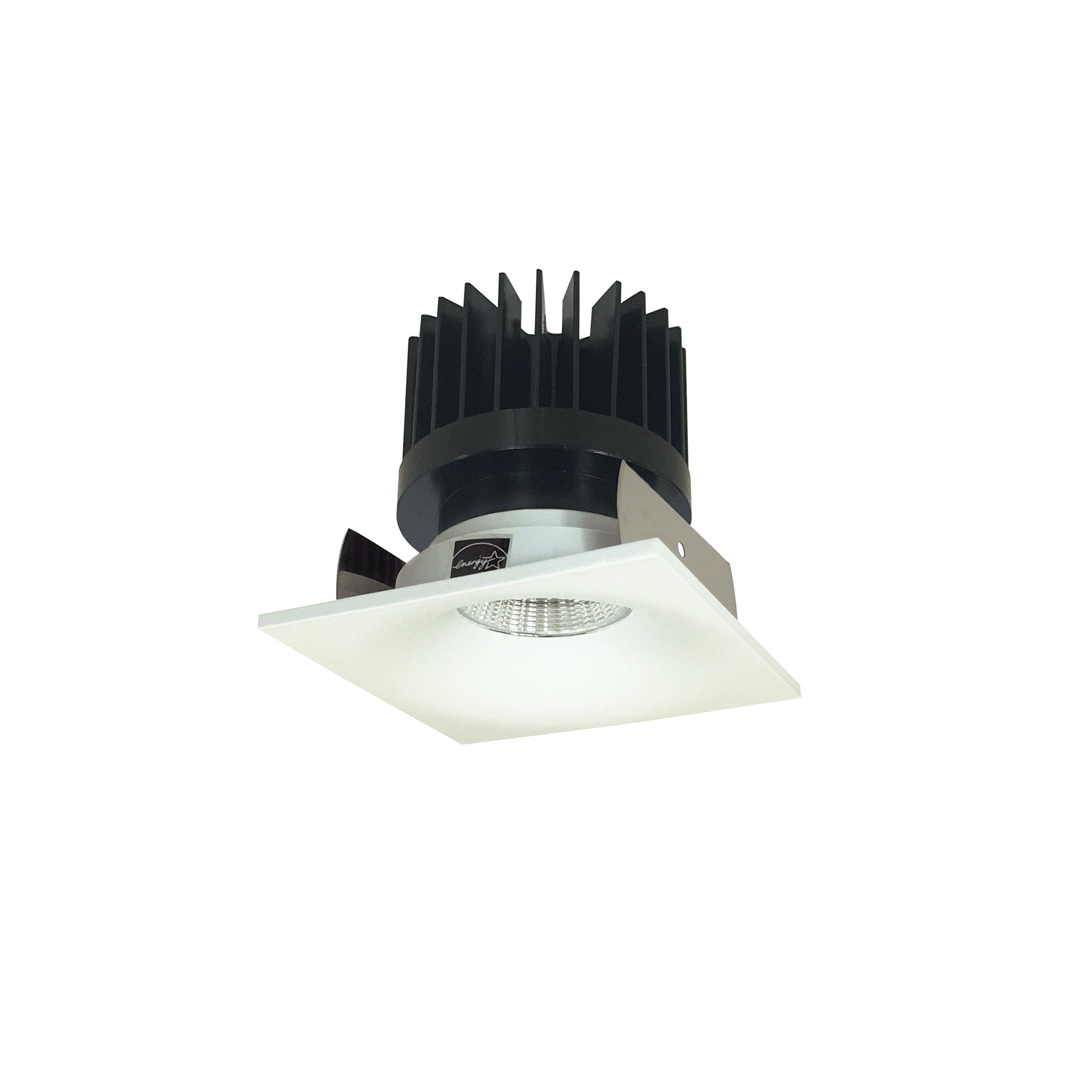 Nora NIOB-2SNB40XMPW/HL 2 inch Iolite LED Square Bullnose, 1500lm/2000lm/2500lm (varies by housing), 4000K, Matte Powder White Finish