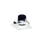 Nora NIOB-2SNB35QMPW 2 inch Iolite LED Square Bullnose, 10-Degree Optic, 800lm / 12W, 3500K, Matte Powder White Finish
