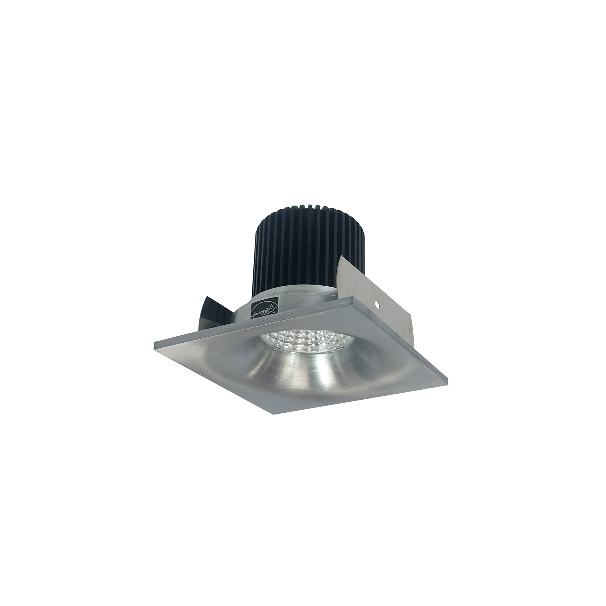 Nora NIOB-2SNBCDXNN 2 inch Iolite LED Square Bullnose, 800lm / 14W, Comfort Dim, Natural Metal Finish