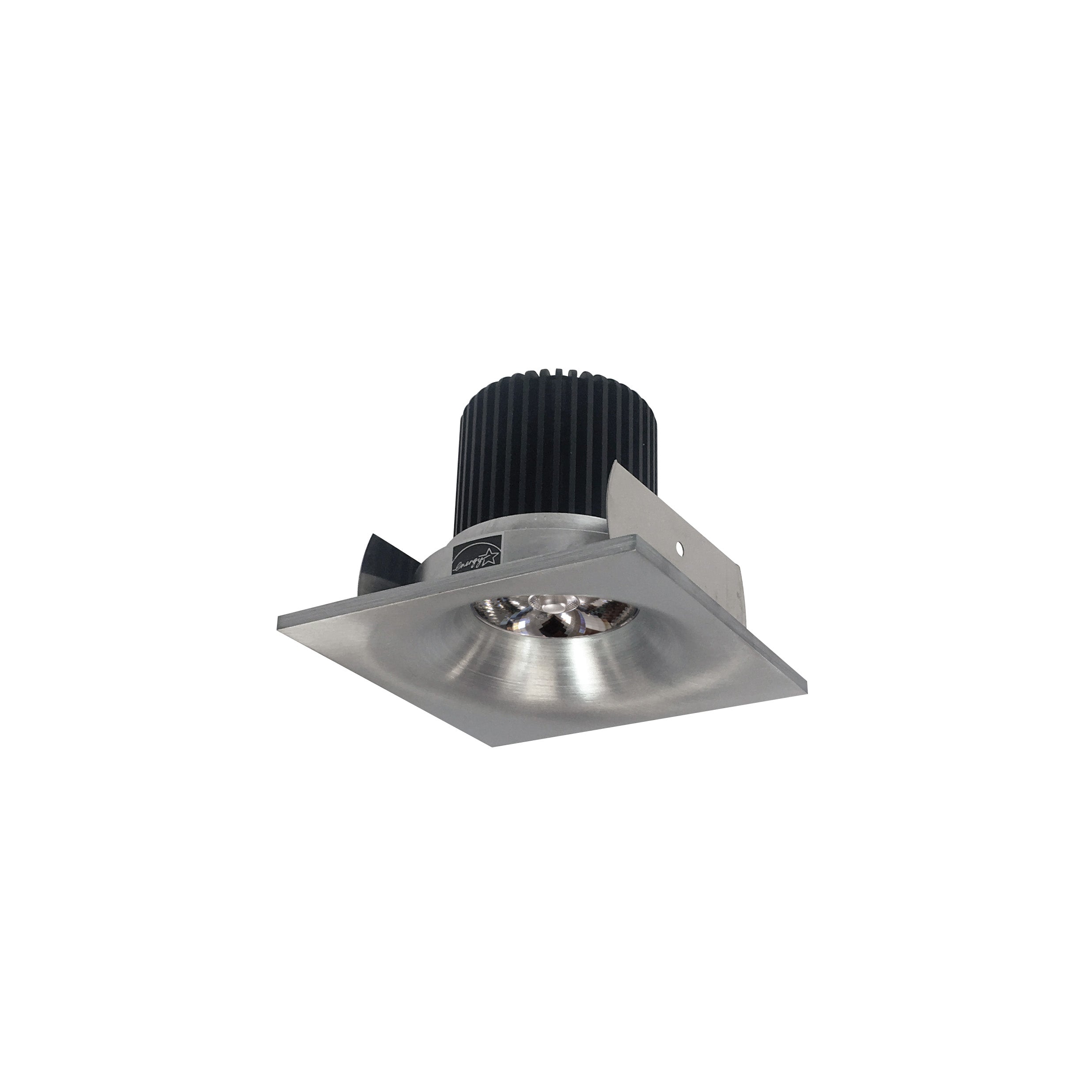 Nora NIOB-2SNB35QNN 2 inch Iolite LED Square Bullnose, 10-Degree Optic, 800lm / 12W, 3500K, Natural Metal Finish