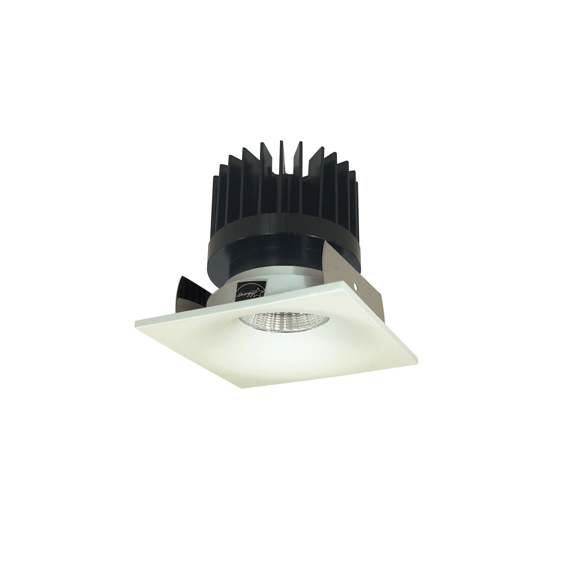 Nora NIOB-2SNB40XWW/HL 2 inch Iolite LED Square Bullnose, 1500lm/2000lm/2500lm (varies by housing), 4000K, White Finish